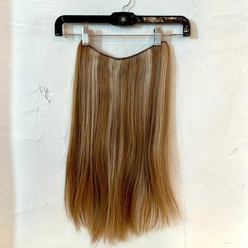 Human hair Halo Extension